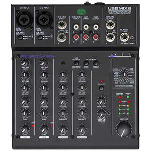 ART 6チャンネル・ミキサー USB Mix 6 ART 6チャンネル・ミキサー USB Mix 6
