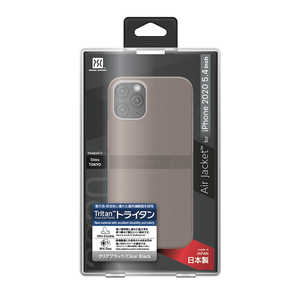 パワーサポート iPhone 12 mini 5.4インチ対応ケース Air jacket Clear Black クリアブラック PPBY-73