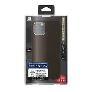 ѥݡ iPhone 12/12 Pro 6.1б Air jacket Rubber Black Сƥ󥰥֥å PPBK-72