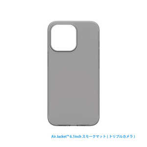 パワーサポート iPhone 2021 6.1inch 3眼対応 Air Jacket スモークマット POWER SUPPORT PIPT70