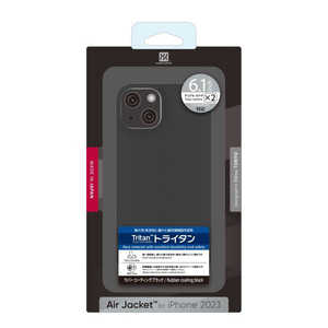 パワーサポート iPhone 15 ケース RubberBlac PJYK-72