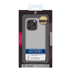 パワーサポート iPhone 15 Pro ケース ClearBlack PJYT-73