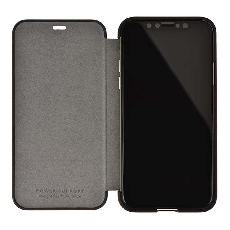 パワーサポート パワーサポート iPhone X用 Ultrasuede Flip case PGK-90 Asphalt PGK-90 Asphalt