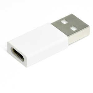 日本トラストテクノロジー 変換コネクタ USB-C(メス)-USB-A(オス)ホワイト ［USB2.0］ ［Type-Aオス /Type-Cメス］ ホワイト TCU20A-WH