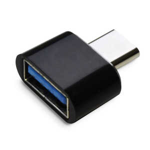 日本トラストテクノロジー OTGコネクタ USB-A(メス)-USB-C(オス)ブラック ［USB2.0］ ［Type-Aメス /Type-Cオス］ ブラック OTGU2TC-BK