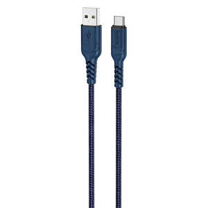 HOCO USBケーブル メッシュ 1.0m ブルー [ USB-A to USB-C ] ブルー X59ANTBTCBL