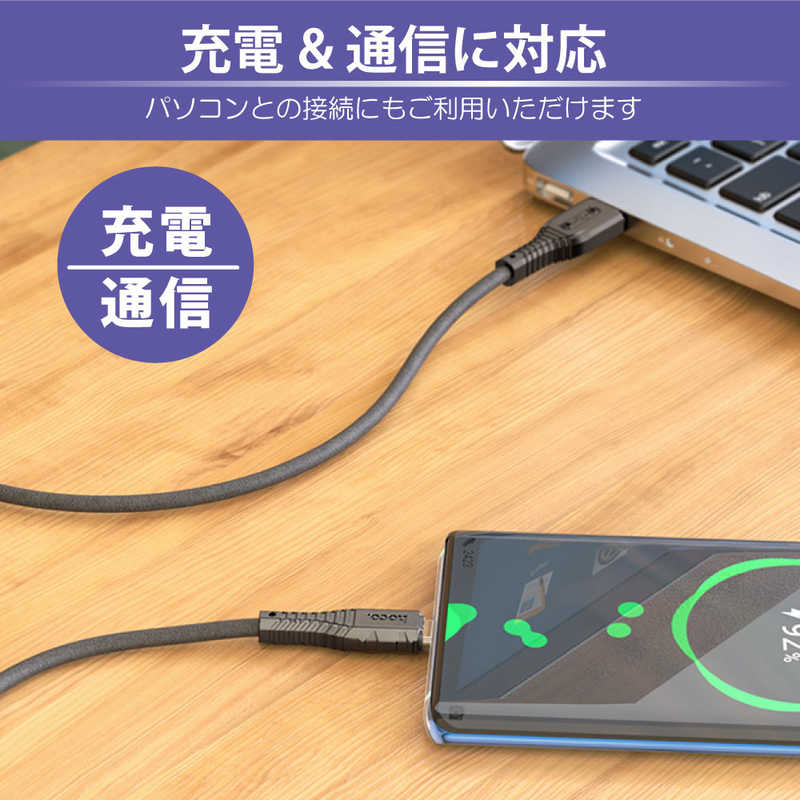 HOCO HOCO USBケーブル シリコン 1.0m ブラック [ USB-C to USB-A ] ブラック X67NANOSATBK X67NANOSATBK