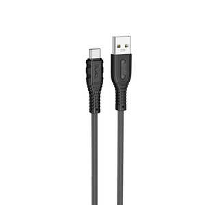 HOCO USBケーブル シリコン 1.0m ブラック [ USB-C to USB-A ] ブラック X67NANOSATBK