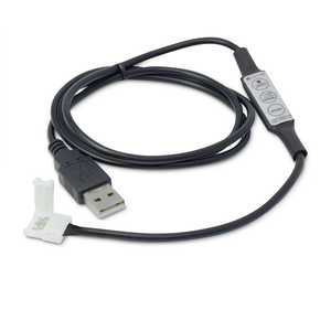 日本トラストテクノロジー テープLED RGB用USB連結ケーブル 4ピン 100cm ブラック TPLED4P-USB