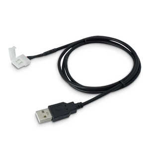 日本トラストテクノロジー テープLED単色用USB連結ケーブル 2ピン 100cm ブラック TPLED2P-USB