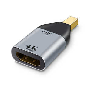 ���{�g���X�g�e�N�m���W�[ �ϊ��A�_�v�^ �mmini Displayport �I�X - ���X HDMI/4k30Hz�Ή��n �mHDMI��miniDisplayPort�n �O���[ JTMIDPM-HDF-S