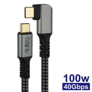 ܥȥ饹ȥƥΥ USB-C ֥ 1m L PD100W / USB4.0 Type-C / USB Power Deliveryб 졼 JTU4L100-CC