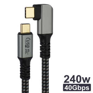 ܥȥ饹ȥƥΥ USB-C ֥ 1m L PD240W / USB4.0 Type-C / USB Power Deliveryб 졼 JTU4L240-CC