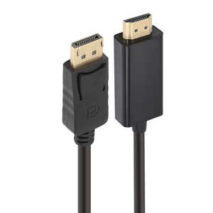 ���ܥȥ饹�ȥƥ��Υ����� �Ѵ������֥� 4k60Hz�б� ��HDMI��DisplayPort / 1m�� �֥�å� JT-DPHD1M-BK