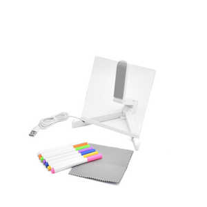 日本トラストテクノロジー LEDアクリルメッセージボード15×15 電球色 ［LED / 電球色］ クリア JT-CRBD1515-WA