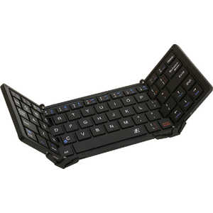 ＜コジマ＞ 3E 「スマホ/タブレット対応」ワイヤレスキーボード 3つ折りタイプ スタンド付(英語64キー) シルバー 3EBKY8UL1