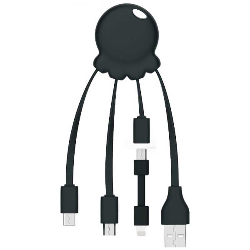 XOOPER XOOPER ［Type-C＋ライトニング＋micro USB］ケーブル 充電ブラックXP61040. 21MF XP6104021 XP6104021