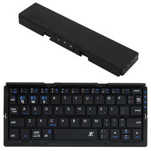 ＜コジマ＞ 3E 「スマホ/タブレット対応」ワイヤレスキーボード「Bluetooth」 3つ折りタイプ スタンド付 スカイブルー 3EBKY8UL4