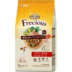 ユニチャーム グラン・デリ Frecious(フレシャス)アダルト成犬用 チキン&ビーフ入り 1kg(250g×4袋) ユニチャーム グラン・デリ Frecious(フレシャス)アダルト成犬用 チキン&ビーフ入り 1kg(250g×4袋)
