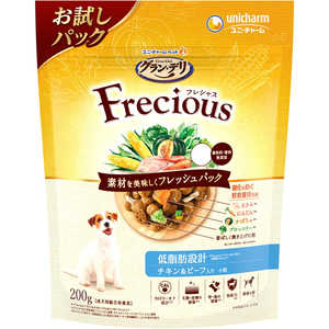 ユニチャーム グラン・デリ Frecious(フレシャス)アダルト成犬用 低脂肪設計 チキン&ビーフ入り お試しパック200g ユニチャーム グラン・デリ Frecious(フレシャス)アダルト成犬用 低脂肪設計 チキン&ビーフ入り お試しパック200g