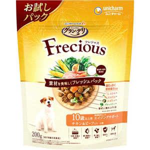 ユニチャーム グラン・デリ Frecious(フレシャス)10歳以上用 チキン&ビーフ入り お試しパック200g ユニチャーム グラン・デリ Frecious(フレシャス)10歳以上用 チキン&ビーフ入り お試しパック200g