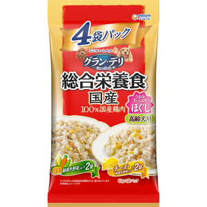 ユニチャーム グラン・デリ 総合栄養食国産パウチ ほぐし 高齢犬用 緑黄色野菜×チーズ 65g×4袋 ユニチャーム グラン・デリ 総合栄養食国産パウチ ほぐし 高齢犬用 緑黄色野菜×チーズ 65g×4袋