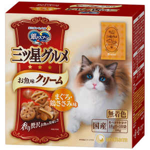 ユニチャーム 銀のスプーン三ツ星グルメお魚味クリームまぐろ鶏ささみ180g ユニチャーム 銀のスプーン三ツ星グルメお魚味クリームまぐろ鶏ささみ180g