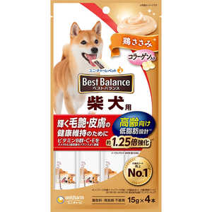 ユニチャーム ベストバランスおやつ 柴犬用 高齢向け 鶏ささみ 15g×4本 ユニチャーム ベストバランスおやつ 柴犬用 高齢向け 鶏ささみ 15g×4本