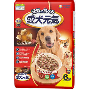 ユニチャーム 愛犬元気 成犬用 ビーフ・緑黄色野菜・小魚入り 6kg ユニチャーム 愛犬元気 成犬用 ビーフ・緑黄色野菜・小魚入り 6kg