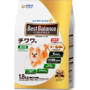 ユニチャーム ベストバランス カリカリ仕立て チワワ用 1.8kg(450g×4袋) ユニチャーム ベストバランス カリカリ仕立て チワワ用 1.8kg(450g×4袋)
