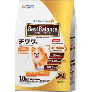 ユニチャーム ベストバランス カリカリ仕立て チワワ用 10歳以上用 1.8kg(450g×4袋) ユニチャーム ベストバランス カリカリ仕立て チワワ用 10歳以上用 1.8kg(450g×4袋)