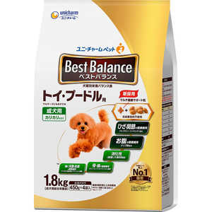ユニチャーム ベストバランス カリカリ仕立て トイ・プードル用 1.8kg(450g×4袋) ユニチャーム ベストバランス カリカリ仕立て トイ・プードル用 1.8kg(450g×4袋)