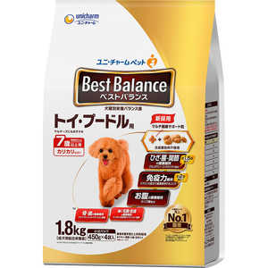 ユニチャーム ベストバランス カリカリ仕立て トイ・プードル用 7歳以上用 1.8kg(450g×4袋) ユニチャーム ベストバランス カリカリ仕立て トイ・プードル用 7歳以上用 1.8kg(450g×4袋)