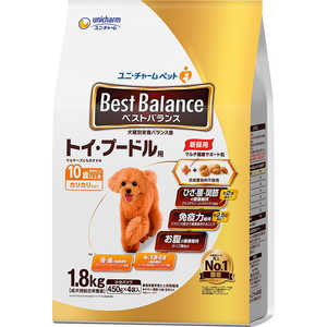 ユニチャーム ベストバランス カリカリ仕立て トイ・プードル用 10歳以上用 1.8kg(450g×4袋) ユニチャーム ベストバランス カリカリ仕立て トイ・プードル用 10歳以上用 1.8kg(450g×4袋)