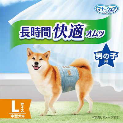 ユニチャーム マナーウェア高齢犬用男の子用おしっこオムツLサイズ36枚
