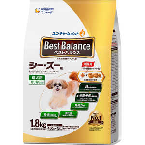 ユニチャーム ベストバランス カリカリ仕立て シー・ズー用 1.8kg(450g×4袋) ユニチャーム ベストバランス カリカリ仕立て シー・ズー用 1.8kg(450g×4袋)