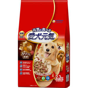 ユニチャーム 愛犬元気 成犬用 ビーフ・緑黄色野菜・小魚入り 2.3kg ユニチャーム 愛犬元気 成犬用 ビーフ・緑黄色野菜・小魚入り 2.3kg