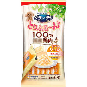 ユニチャーム グラン・デリ とりぷる?ん やわらかジュレ とりささみ入り 11g×6本 ユニチャーム グラン・デリ とりぷる?ん やわらかジュレ とりささみ入り 11g×6本