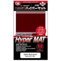 KMC カードバリアー ハイパーマット レッド 80枚入りパック