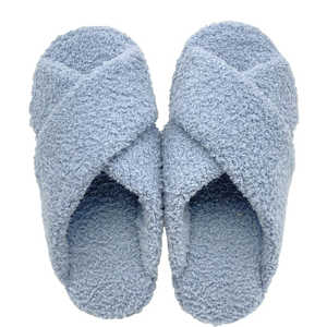 ダイカイ Piede ピエーデ パイルクロススリッパ M(22?24cm) ブルー PIEDEPILE ダイカイ Piede ピエーデ パイルクロススリッパ M(22?24cm) ブルー PIEDEPILE