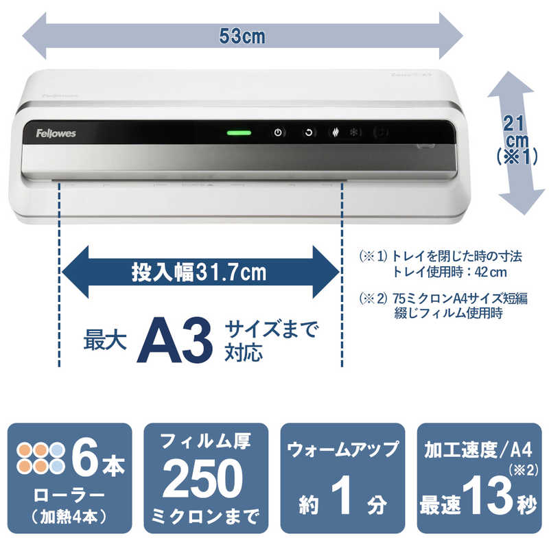 フェローズ フェローズ ラミネーター Zeus3A3 [A3サイズ] ZEUS3A3 ZEUS3A3