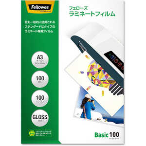 フェローズ A3サイズ用 100枚入 100ミクロン ベーシック 5847801