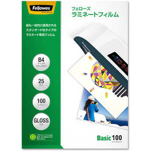 フェローズ B4サイズ用 25枚入 100ミクロン ベーシック 5848901