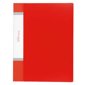 アーテック クリアブックA4 横入れ 32ポケット レッド 5611