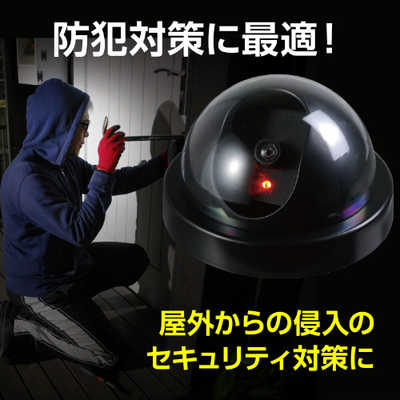 アーテック 防犯ダミーカメラドーム型(赤色LED点滅タイプ) 36531 の