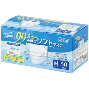アーテック 99％カット不織布ソフトマスク(50枚入)Mサイズ 51903