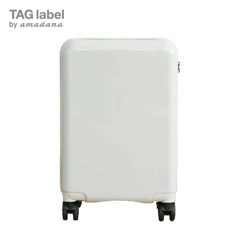 TAG label by amadana TAG label by amadana スーツケース trolley suitcse ハードジッパー 36L　メタリックホワイト AT-SC11S-MWH AT-SC11S-MWH