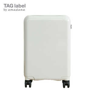 TAG label by amadana スーツケース trolley suitcse ハードジッパー 36L　メタリックホワイト AT-SC11S-MWH