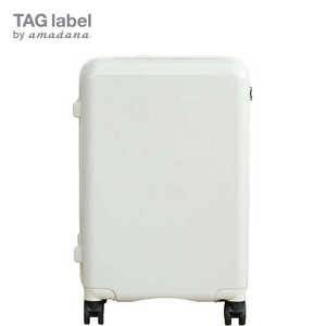 TAG label by amadana スーツケース trolley suitcse ハードジッパー 53L メタリックホワイト  TSAロック搭載  AT-SC11M メタリックホワイト