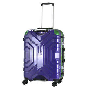 ＜コジマ＞ エスケープ スーツケース ハードフレーム 52L パープル H052PU/GR B5225T58ヘアラインPUGR